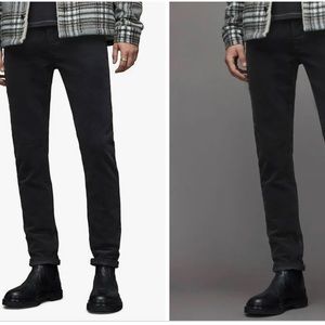 American Apparel black skinny jeans men s.30 EUC button closure